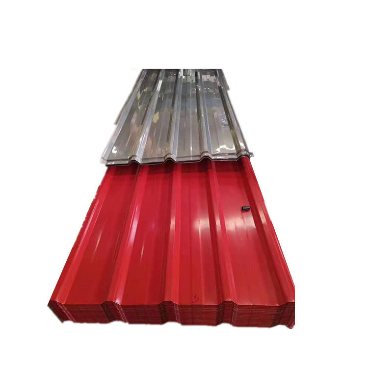 1800-2000mm Länge Vollharte 0,55mm Galvanisierte Wellbelagerte Eisenfarbe Beschichtete Dachplatte mit Voll
