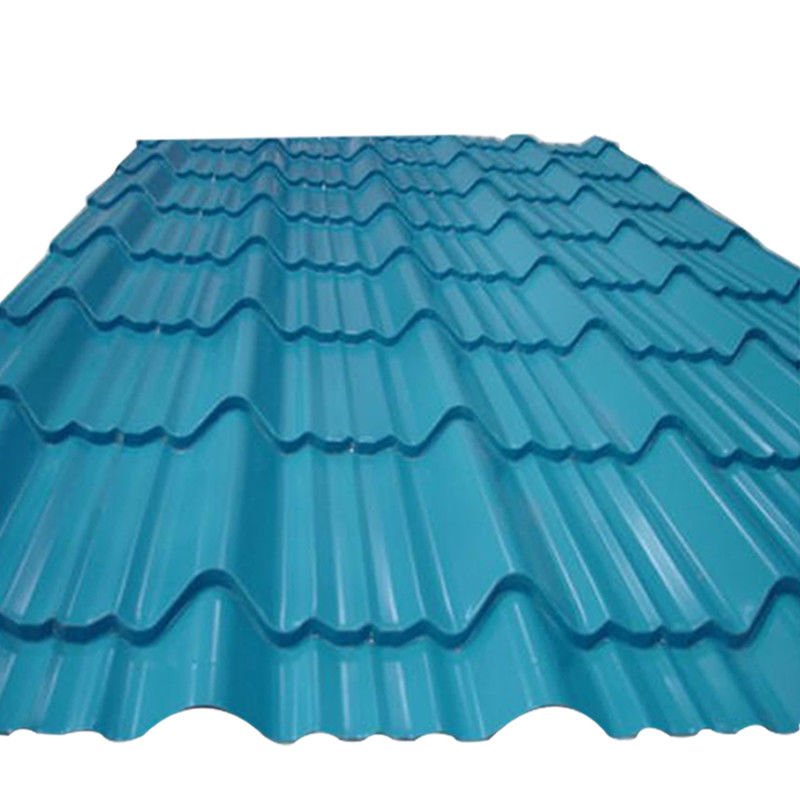 Stärke Stahlplatte Custom RAL 9002 Grau-Weiß-Farbe beschichtet PPGI Wellstahl-Dachblechfliese mit DX52D-Klasse
