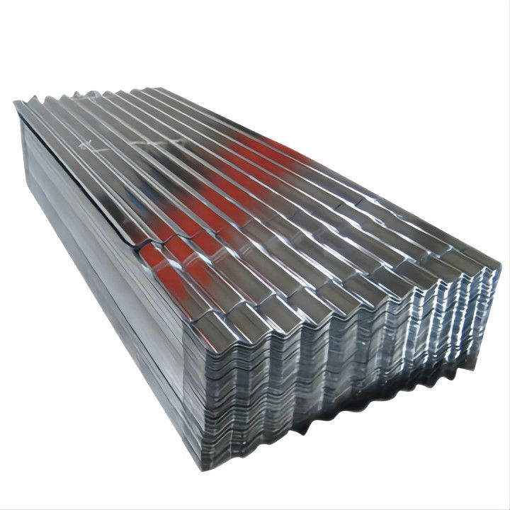 1800-2000mm Regular Spangle Galvanisiertes Dachblech 0,8mm 22 Gauge DX51D Z60 GI Stahlblech Spirale PPGI Spirale Dach IBR-Blatt Südafrika