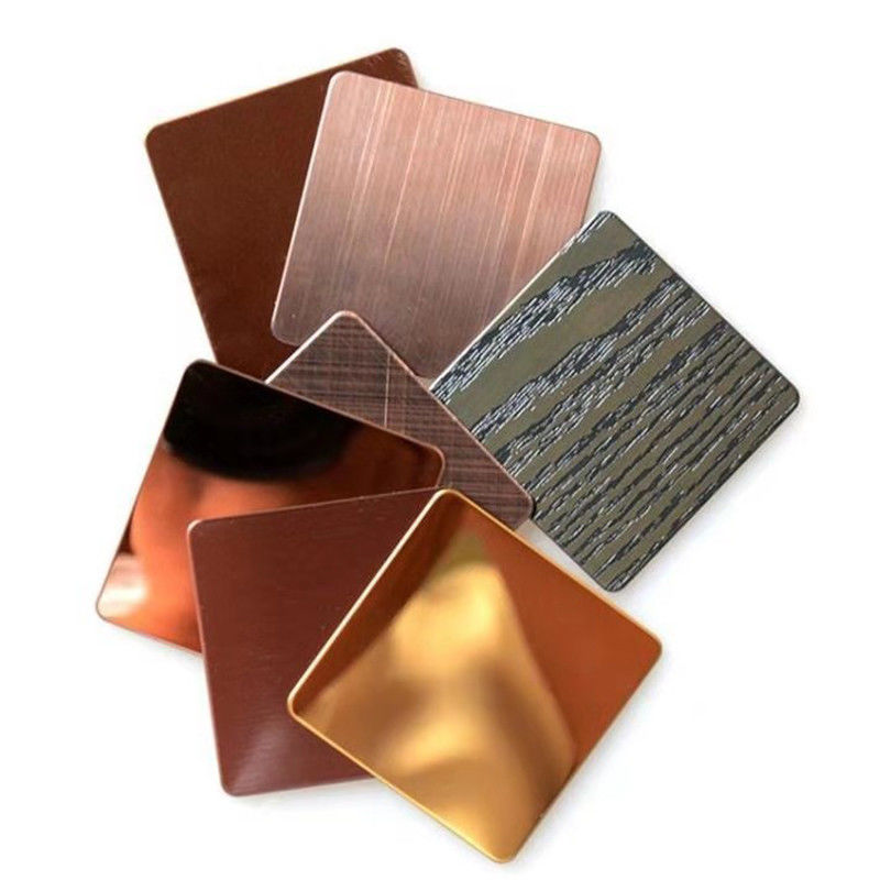 Flachstahlplatte 0,26mm J3 304L 316 304F Strip ASTM A240 304 Edelstahl 201 Spulen Warmgewalzte Rose Gold Farbe
