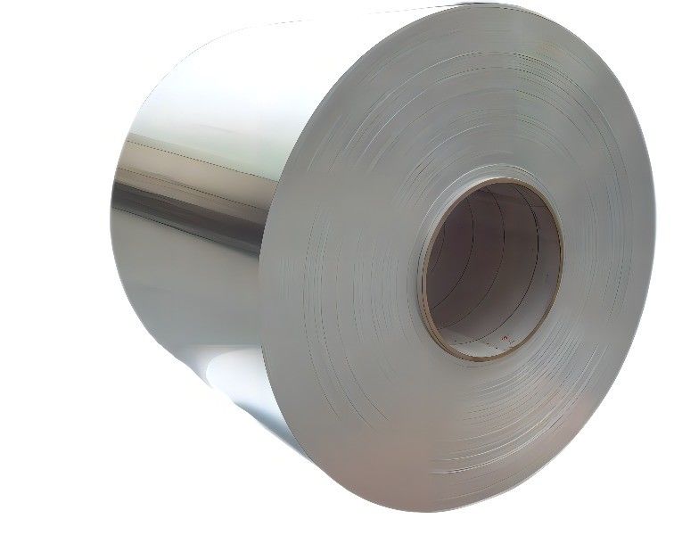 Rundrolle 78 mm 15 Zoll Aluminiumspirale für Rinnen ASTM 8011 Silberbeschichtete Aluminiumstreifen Klasse A1050