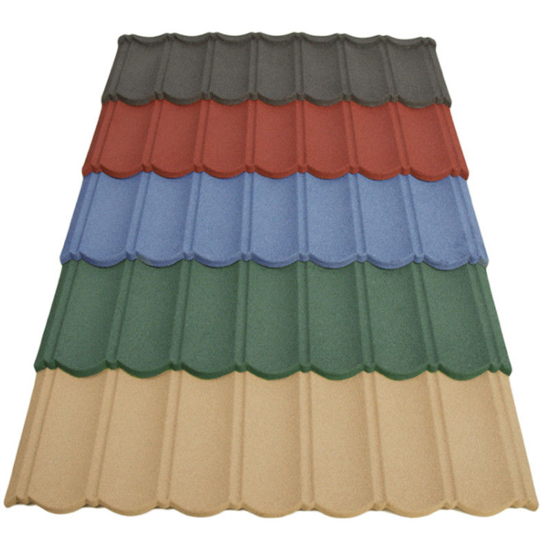 Steingekleidete Stufenfliesen-Dachplatte mit galvanisiertem Stahlmaterial in individuellen Farben