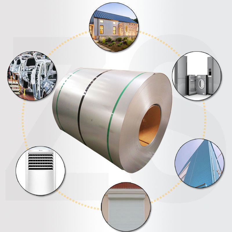 55% Aluminiumgehalt 24 Gauge G90 Hot DIP Galvalume Stahlspule Az150 Null Spangel Galvalume Stahlspule 0,12-2,0 Dicke