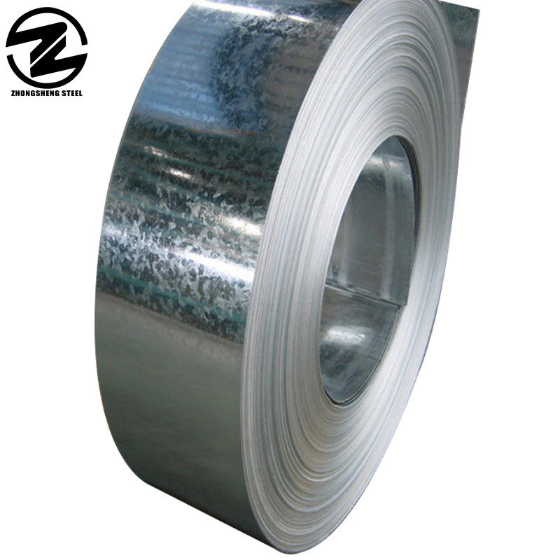 0.8mm Mühle Exporting Prime Cold SGCC Hot Dip Galvanized Steel Strip mit Spirale Typ Strukturelle Haut Pass Ja geeignet